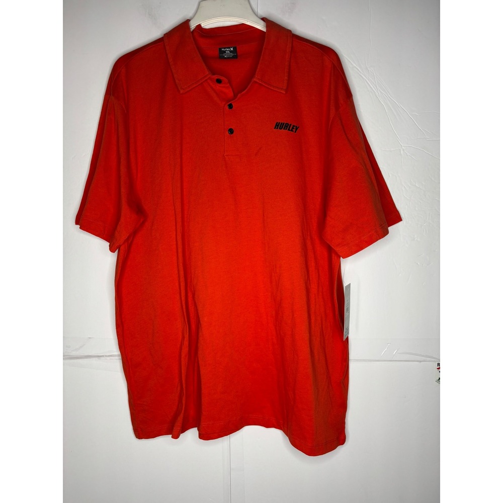 Hurley Mens X20-Dri Performance Polo Shirt Red Short Sleeve XXL New With‎ Tags